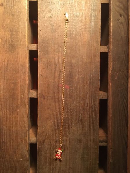 サンタの格好をしたミッキーマウスのビンテージネックレス