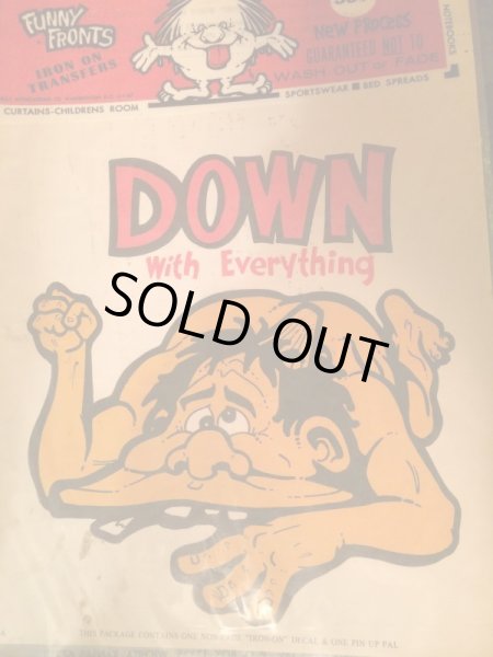 画像2: FUNNY FRONT IRON ON THANSFERS (2)