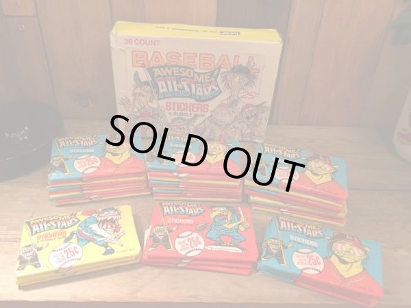 画像8: AWESOME! ALL-STARS BASEBALL STICKERS & BUBBLE GUM COMPLETE SET (8)