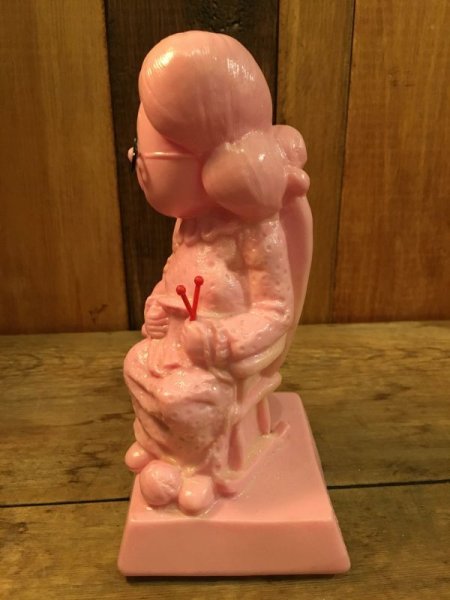 ピンクカラーのビンテージのメッセージドール