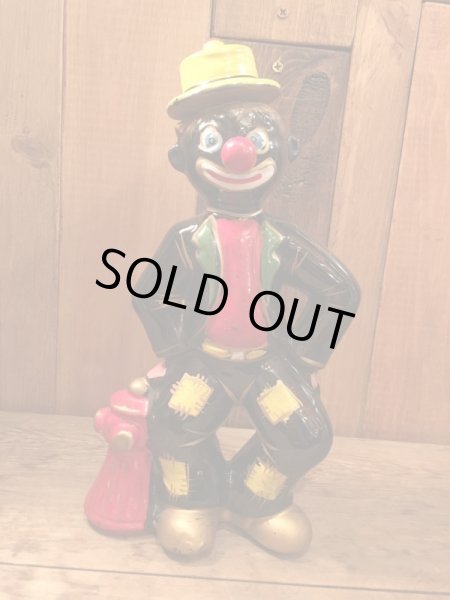 50年代頃のホーボークラウンの陶器製デキャンタ＆ショットグラス4点セット