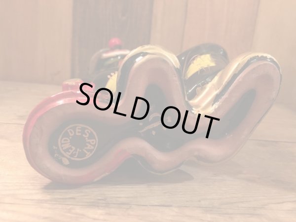 50年代頃のホーボークラウンの陶器製デキャンタ＆ショットグラス4点セット