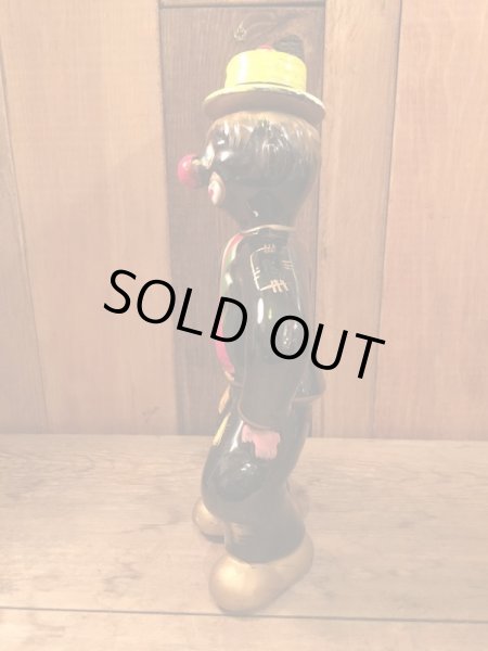 50年代頃のホーボークラウンの陶器製デキャンタ＆ショットグラス4点セット