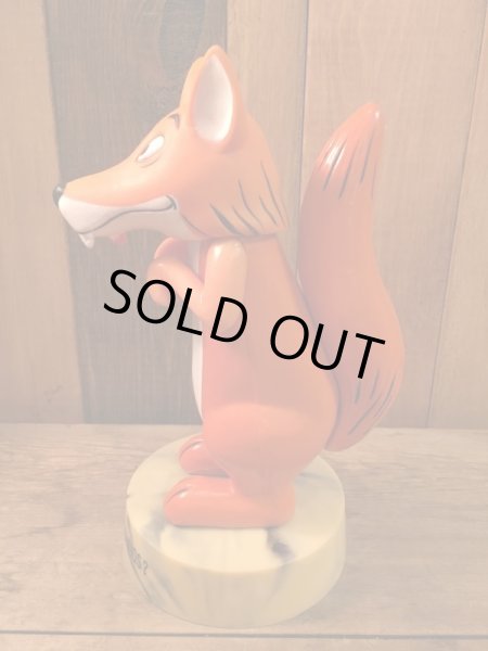 70年代のＤＡＫＩＮ製台座付きキツネビンテージフィギュア