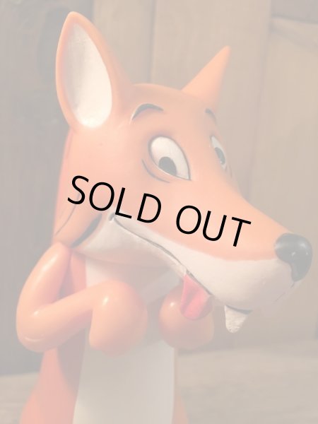 70年代のＤＡＫＩＮ製台座付きキツネビンテージフィギュア