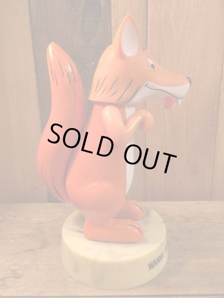 70年代のＤＡＫＩＮ製台座付きキツネビンテージフィギュア