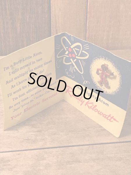 アメリカの電力会社のキャラクター、50年代レディキロワットの台紙付きピンズ