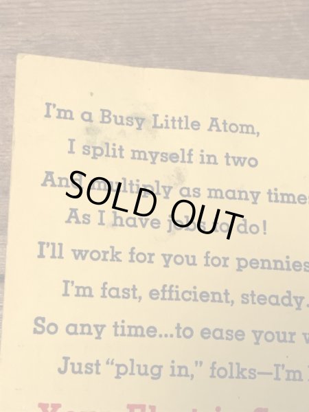 アメリカの電力会社のキャラクター、50年代レディキロワットの台紙付きピンズ