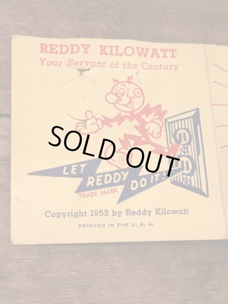 アメリカの電力会社のキャラクター、50年代レディキロワットの台紙付きピンズ