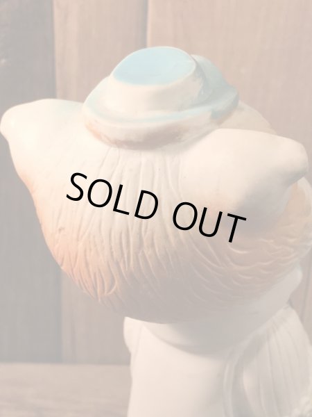 1960年代頃のソフビ製スクイーズトイlan Jay Clarolyte社のネコのフィギュア