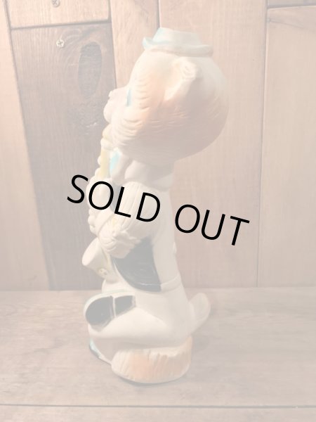 1960年代頃のソフビ製スクイーズトイlan Jay Clarolyte社のネコのフィギュア