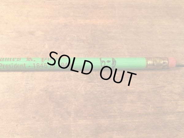 歴代のアメリカ大統領がデザインされているビンテージ鉛筆