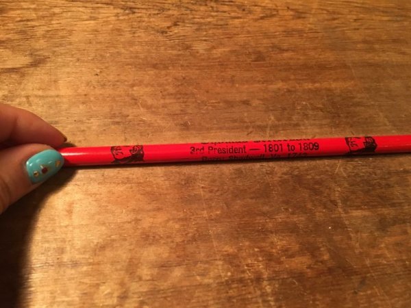 歴代のアメリカ大統領がデザインされているビンテージ鉛筆