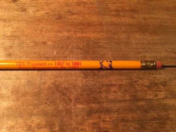 歴代の大統領がデザインされている鉛筆
