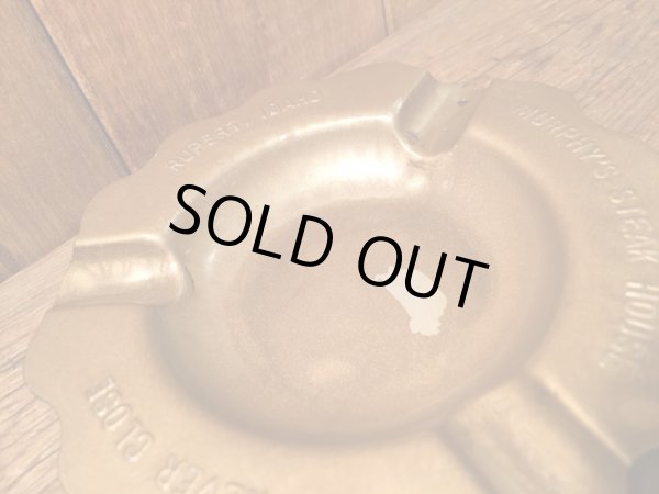 40年代頃の企業で使用されていたメタル製のビンテージ灰皿