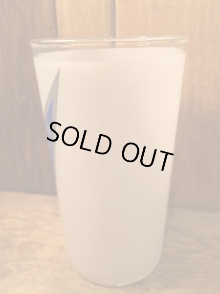 60〜70年代頃のラグビーチームデザインのペナント柄カレッジグラス