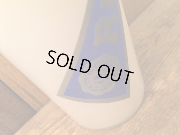 60〜70年代頃のラグビーチームデザインのペナント柄カレッジグラス