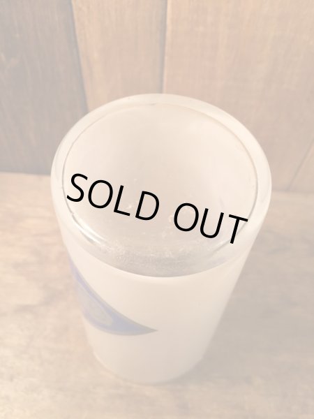 60〜70年代頃のラグビーチームデザインのペナント柄カレッジグラス