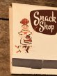 アメリカのレストラン「Snack Shop」のヴィンテージブックマッチ