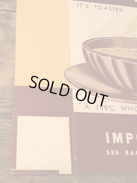 30年代頃のシリアルのビンテージペーパーボックス