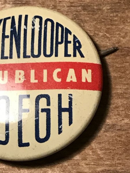 30年代頃〜の政治家のヴィンテージ缶バッチ