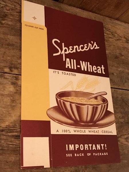 30年代頃のシリアルのビンテージペーパーボックス