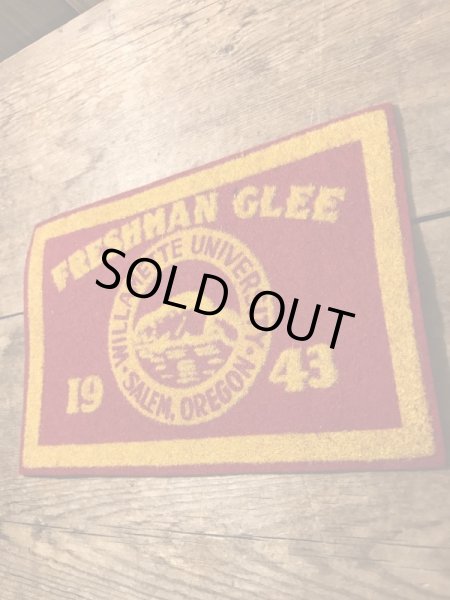 40年代頃のカレッジ物のフェルト製ヴィンテージワッペン