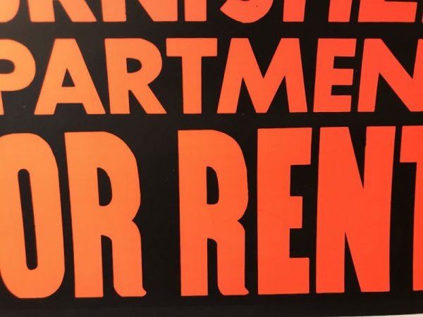 70〜80年代頃の賃貸のヴィンテージサインボード