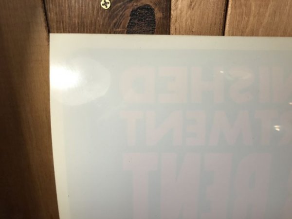 70〜80年代頃の賃貸のヴィンテージサインボード