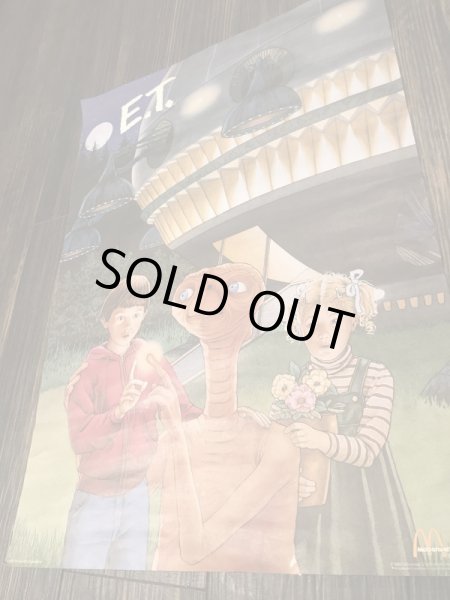 80年代USAマクドナルドで配布されていたE.T.のヴィンテージポスター