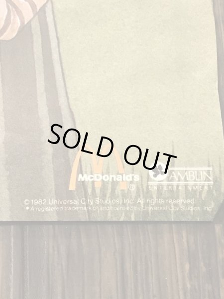 80年代USAマクドナルドで配布されていたE.T.のビンテージポスター