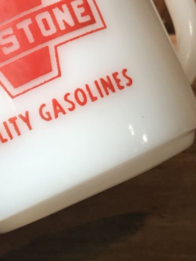 画像2: Keystone Gasoline Fedral Mug　キーストーン　60年代　マグカップ　フェデラル　ガソリン　ミルクガラス　ファイヤーキング　ヴィンテージ　vintage