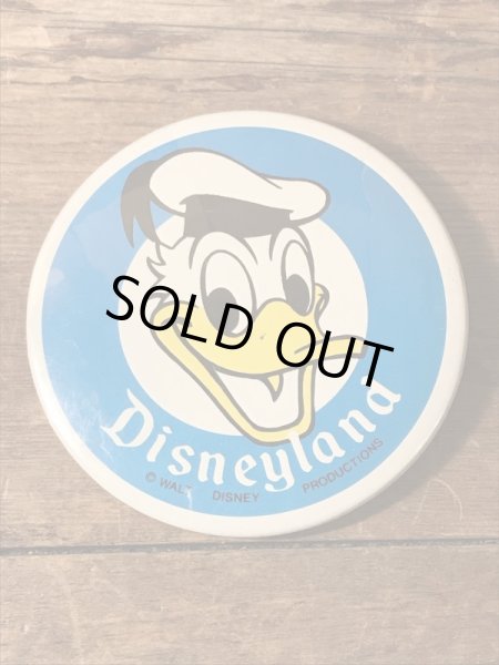 70年代頃のドナルドダックのビンテージ缶バッジ