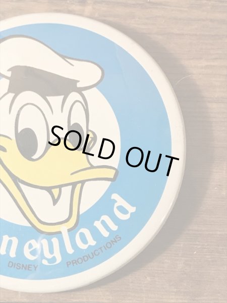 70年代頃のドナルドダックのビンテージ缶バッジ