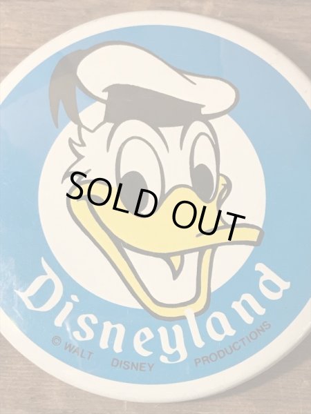 ディズニーランドのドナルドダックのヴィンテージ缶バッチ