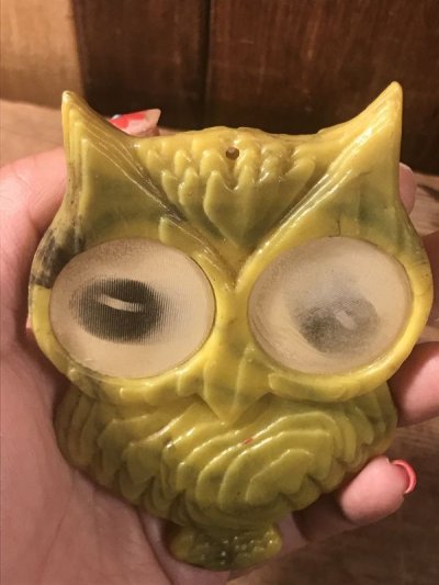 画像1: Owl Lenticular Plastic Ornament　フクロウ　ビンテージ　レンチキュラー　オーナメント　70年代