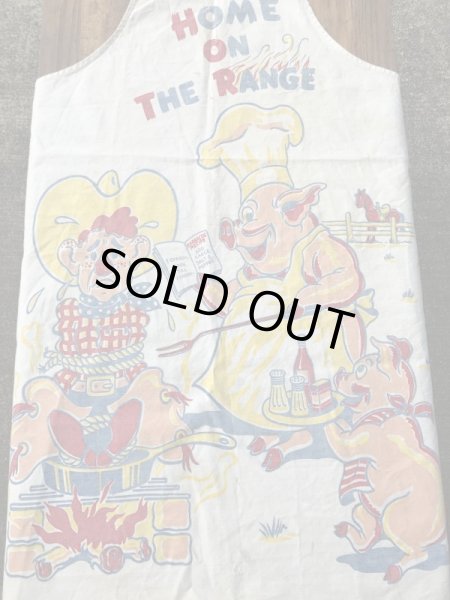 50年代頃のジョーク系のヴィンテージBBQエプロン
