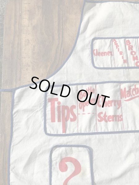 コットン製のジョーク系のヴィンテージエプロン