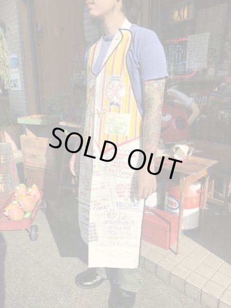 50〜60年代頃のチャックの付いたのヴィンテージジョークエプロン