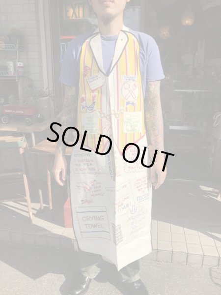 50〜60年代頃のジョーク系のビンテージエプロン