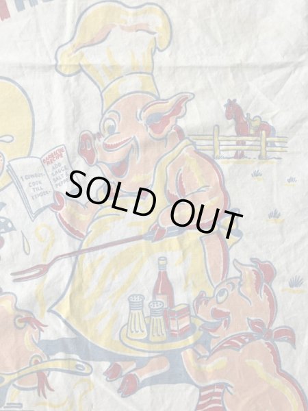 50年代頃のジョーク系のヴィンテージBBQエプロン