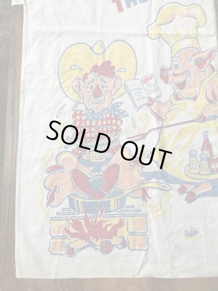 50年代頃のジョーク系のヴィンテージBBQエプロン