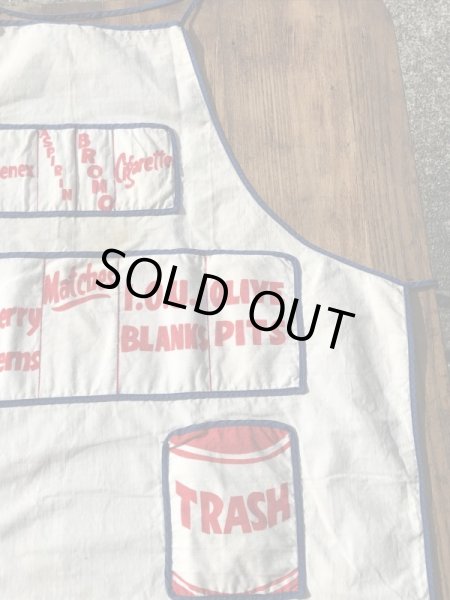 コットン製のジョーク系のヴィンテージエプロン