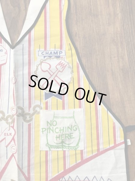 50〜60年代頃のジョーク系のビンテージエプロン