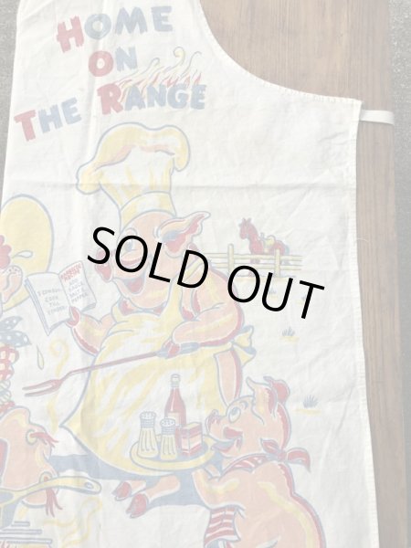 50年代頃のジョーク系のビンテージBBQエプロン