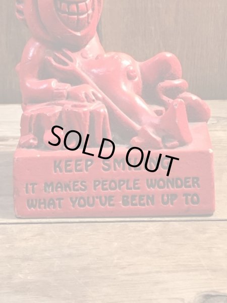 70年代頃のレッドデビルのビンテージメッセージドール