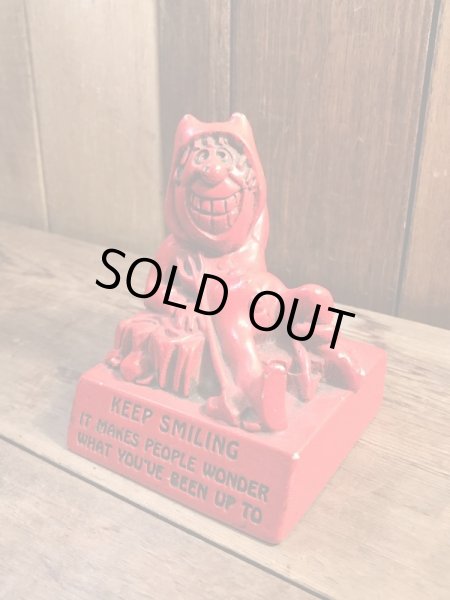 70年代頃のレッドデビルのビンテージメッセージドール