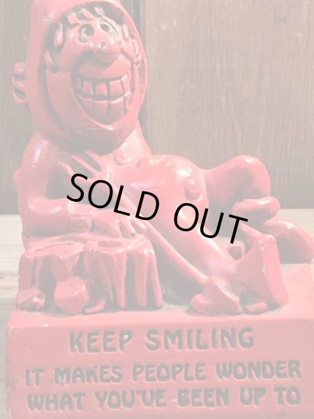 70年代頃のレッドデビルのヴィンテージメッセージドール