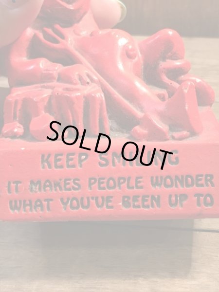 70年代頃のレッドデビルのビンテージメッセージドール