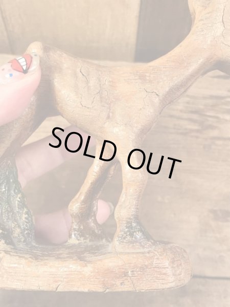 40年代頃の馬モチーフのビンテージ木彫りフィギュア